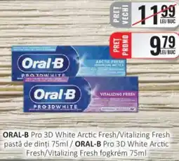 CBA ORAL-B Pro 3D White Arctic Fresh/Vitalizing Fresh pastă de dinți Ofertă