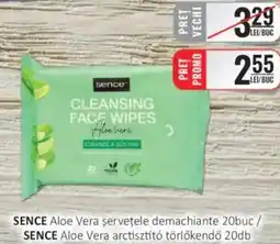 CBA SENCE Aloe Vera şerveţele demachiante Ofertă