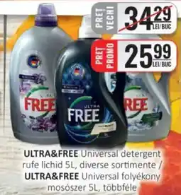 CBA ULTRA&FREE Universal detergent rufe lichid Ofertă