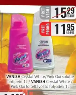 CBA VANISH Crystal White/Pink Oxi soluţie antipete Ofertă