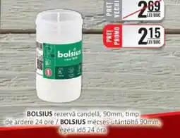 CBA BOLSIUS rezervă candelǎ, 90mm, timp de ardere 24 ore Ofertă