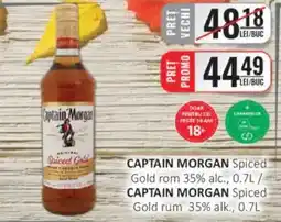 CBA CAPTAIN MORGAN Spiced Gold rom 35% alc. Ofertă