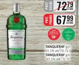 CBA TANQUERAY gin 43.1% alc. Ofertă