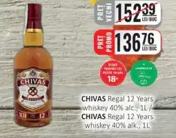 CBA CHIVAS Regal 12 Years whiskey 40% alc. Ofertă
