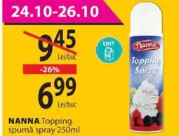 CBA NANNA Topping spumă spray Ofertă