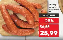 Kaufland Cârnaţi de porc semiafumaţi Ofertă