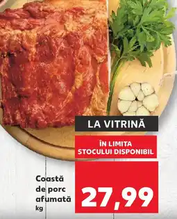 Kaufland Coastă de porc afumată Ofertă