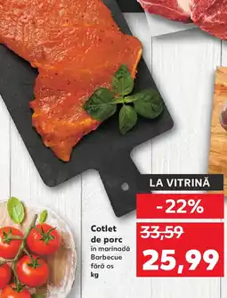 Kaufland Cotlet de porc în marinadǎ Barbecue fără os Ofertă