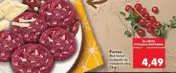 Kaufland Fursec Red Velvet cu bucăți de ciocolată albă Ofertă
