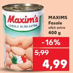 Kaufland MAXIMS Fasole albă extra Ofertă