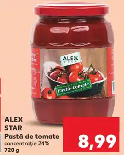 Kaufland ALEX STAR Pastă de tomate concentraţie 24% Ofertă
