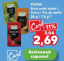 Kaufland FUCHS Bola de ardei dulce Curry / Foi de dafin Ofertă