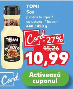 Kaufland TOMI Sos pentru burger / cu usturoi / bacon Ofertă