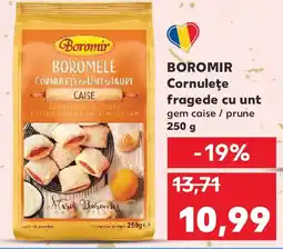 Kaufland BOROMIR Cornuleţe fragede cu unt gem caise / prune Ofertă
