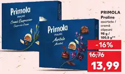 Kaufland PRIMOLA Praline asortate / cremă căpşuni Ofertă