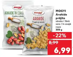 Kaufland MOGYI Arahide prăjite sărate / fără sare / în coajă roşie Ofertă
