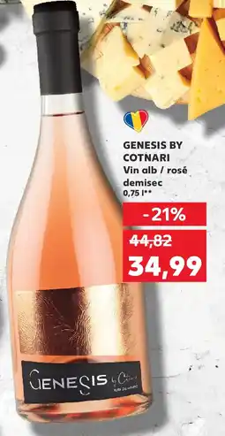 Kaufland GENESIS BY COTNARI Vin alb / rosé demisec Ofertă