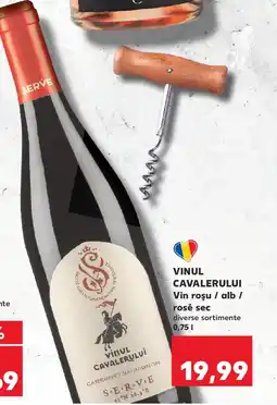 Kaufland VINUL CAVALERULUI Vin roşu / alb / rosé sec Ofertă