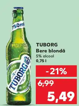 Kaufland TUBORG Bere blondă 5% alcool Ofertă