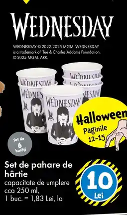 TEDI Set de pahare de hârtie Ofertă