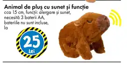 TEDI Animal de plus cu sunet și funcție Ofertă