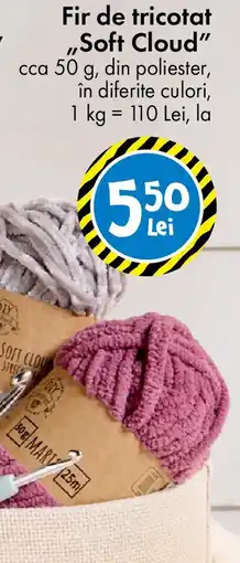 TEDI Fir de tricotat ,,Soft Cloud" Ofertă