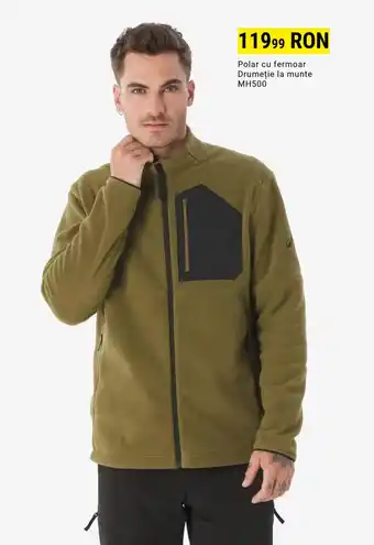 Polar cu fermoar Drumeţie la munte MH500