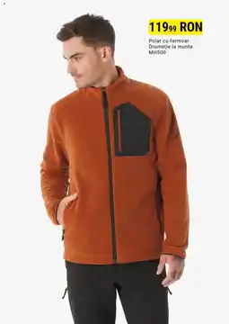 Decathlon Polar cu fermoar Drumeţie la munte MH500 Ofertă