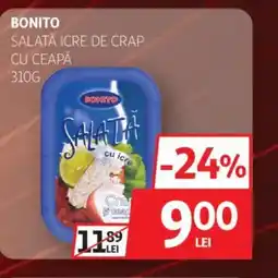 Auchan Bonito salată icre de crap cu ceapă Ofertă