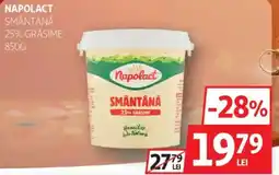 Auchan Napolact smântână 25% grăsime Ofertă