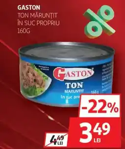 Auchan Gaston ton mărunţit în suc propriu Ofertă