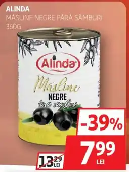 Auchan Alinda măsline negre fără sâmburi Ofertă
