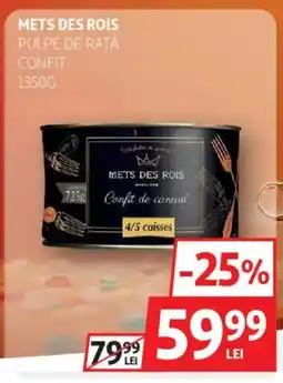 Auchan Mets Des Rois pulpe de raţă confit Ofertă