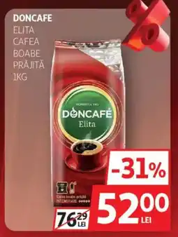 Auchan Doncafe Elita cafea boabe prăjită Ofertă