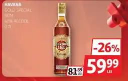 Auchan Havana gold special rom Ofertă
