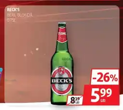 Auchan BECK'S Bere blondă Ofertă