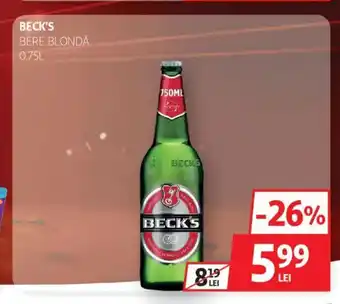 Auchan BECK'S Bere blondă Ofertă
