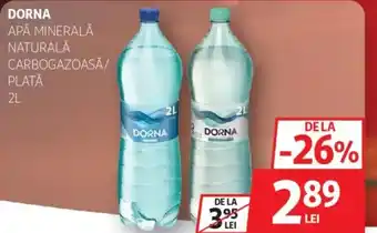 Auchan Dorna apă minerală naturală carbogazoasă/ plată Ofertă