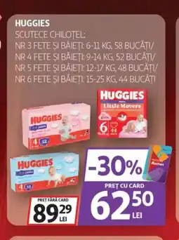 Auchan HUGGIES Scutece chilotel Ofertă