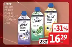 Auchan Lenor balsam de rufe Ofertă