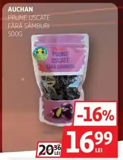 Auchan Auchan Prune uscate fără sâmburi Ofertă
