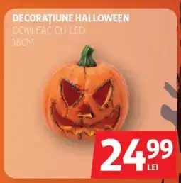 Auchan Decorațiune halloween dovleac cu led Ofertă