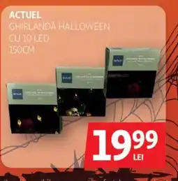 Auchan Actuel ghirlanda halloween cu 10 led Ofertă