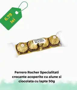 Remarkt Ferrero Rocher Specialitati crocante acoperite cu alune si ciocolata cu lapte Ofertă