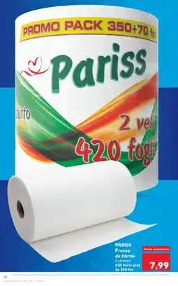 Kaufland PARISS Prosop de hârtie Ofertă