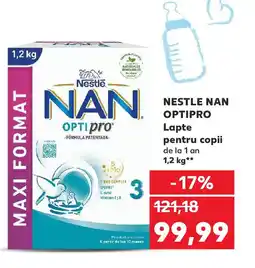 Kaufland NESTLE NAN OPTIPRO Lapte pentru copii de la 1 an Ofertă