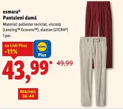 Lidl esmaraⓇ Pantaloni damă Ofertă