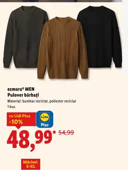 Lidl esmaraⓇ MEN Pulover bărbați Ofertă