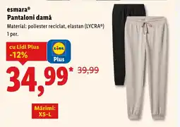 Lidl esmaraⓇ Pantaloni damă Ofertă