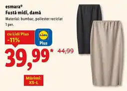 Lidl esmaraⓇ Fustă midi, damă Ofertă